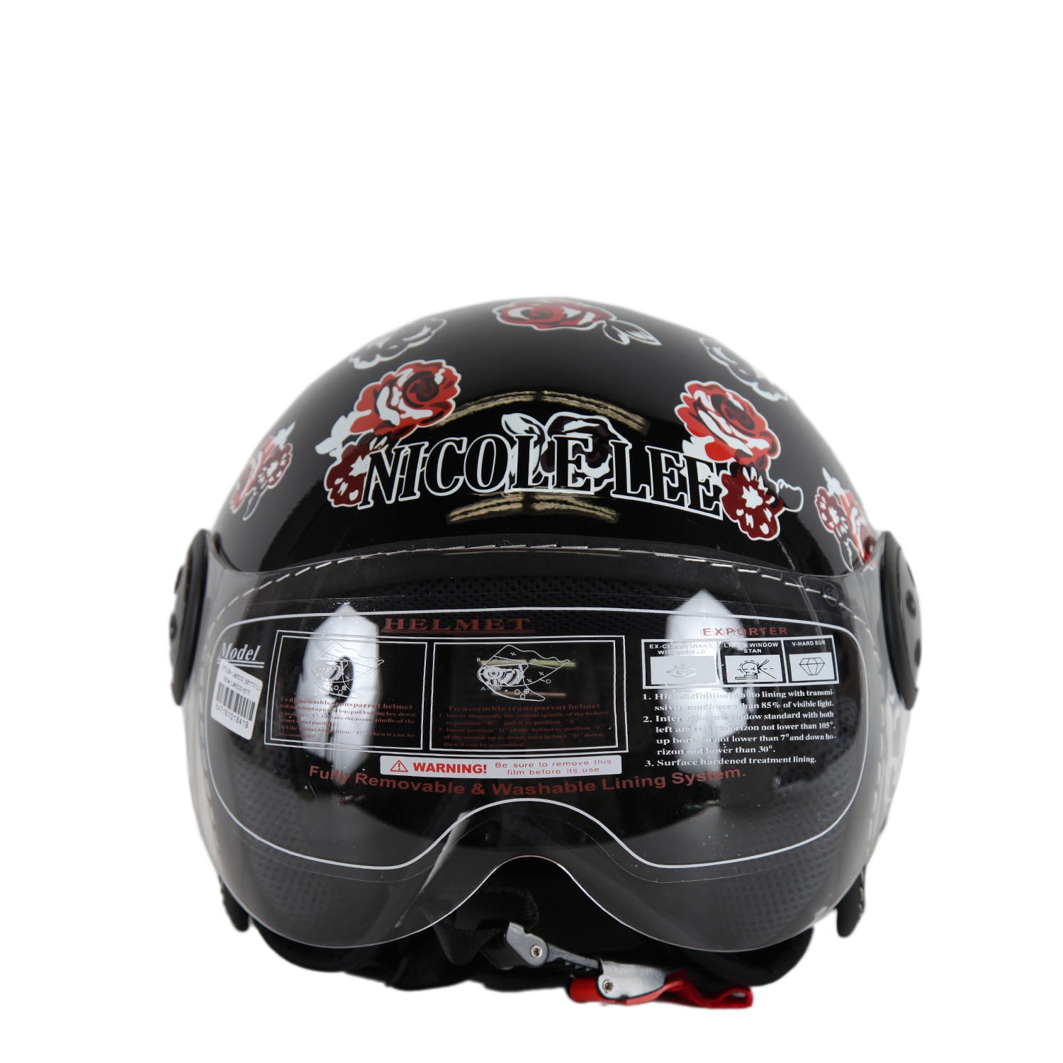 Open Face Helmet - Lightweight Motorcycle Helmet for Men & Women - DOT Approved for Safety - Perfect for Cruiser, Scooter & Street Bike Riding