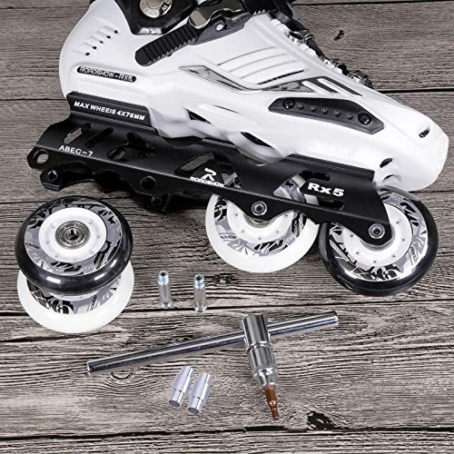 8-Pack Aluminum Skateboard Spacers for 6mm Axles - Silver | Perfect for Longboard, Skateboard & Scooter Wheel Maintenance