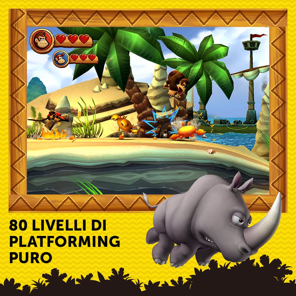 Donkey Kong Country Returns HD - Nintendo Video Game - Italian Edition - Cartridge Version - Perfect for Family Fun & Adventure Gaming