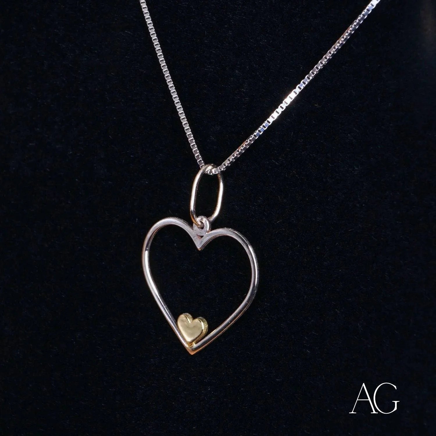 Eternal Love Heart Pendant Necklace - Sterling Silver Romantic Jewelry Gift for Her, Perfect for Anniversaries, Valentine's Day & Special Occasions