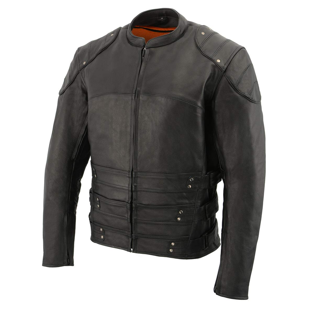 Milwaukee Men's Motorcycle Jacket - Durable Leather Biker Jacket for Riding & Outdoor Adventures - Perfect for Motorcycle Enthusiasts & Casual Wear