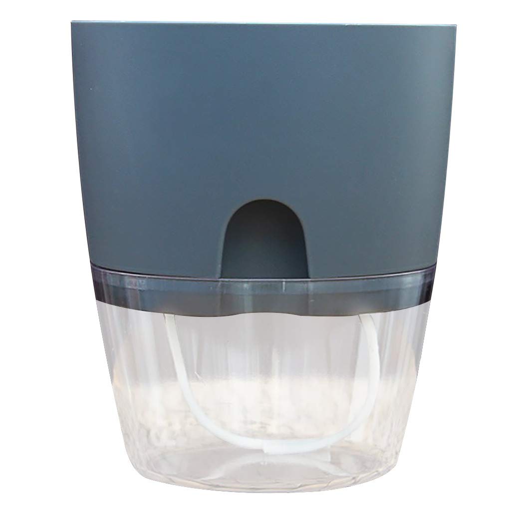 Automatic Self-Watering Flower Pot - Plastic Plant Pot with Water Absorption for Indoor/Outdoor Plants - Perfect for Home, Office, Balcony & Garden Decor