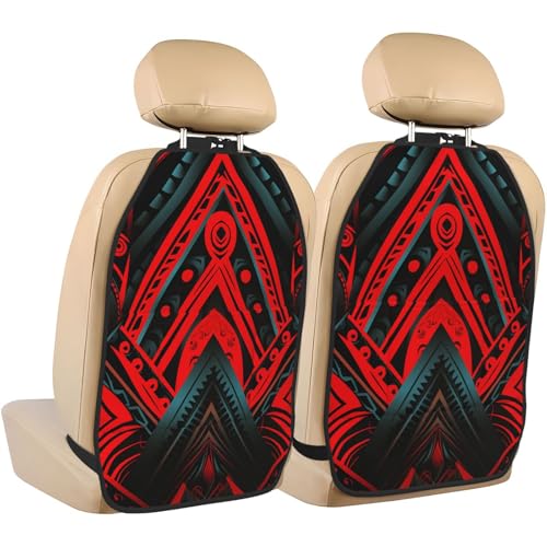 Red and Black Ethnic Pattern
