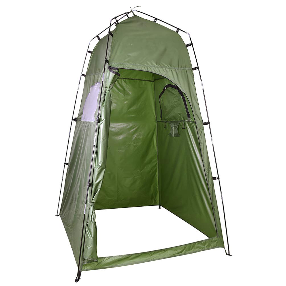 BESPORTBLE Pop-up Shower Tent - Foldable Changing Room for Camping, Beach & Outdoor Activities | Portable Dressing Pod for Pool, Travel & Photography | Waterproof Green Shelter