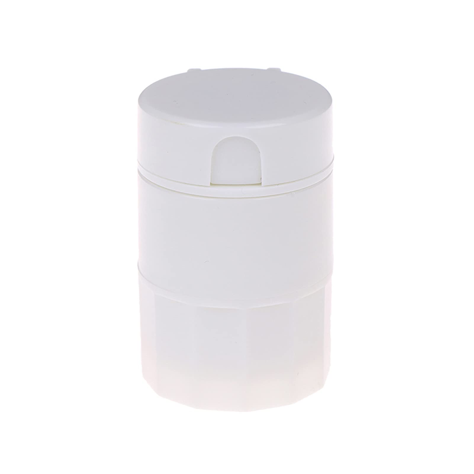 4 in 1 Portable 4 Layer Pill Crusher Grinder - Medicine Tablet Cutter & Powder Storage Box (White) - Perfect for Travel, Home & Pharmacy Use