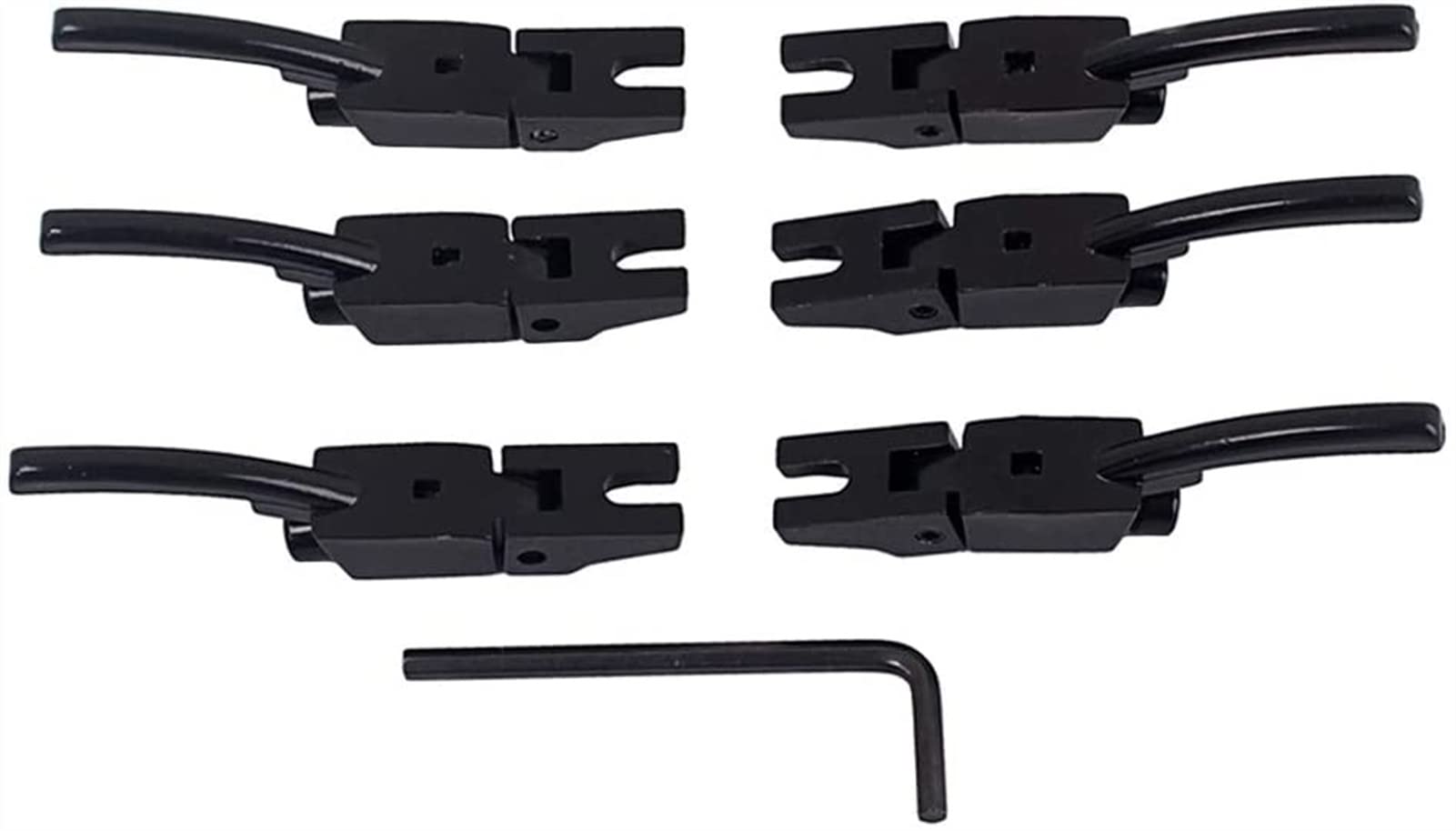6-Piece Electric Guitar Bridge Saddle Set - Locking Tremolo Bridge String Saddles Replacement Parts for Electric Guitar Tailpiece | Perfect for Guitar Repair, Maintenance & Upgrades