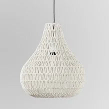 Bimini White Pendant Light Fixture - Modern Glass Ceiling Light for Dining Room, Kitchen, Bedroom - 3 in Stock - Perfect for Home Decor and Interior Lighting