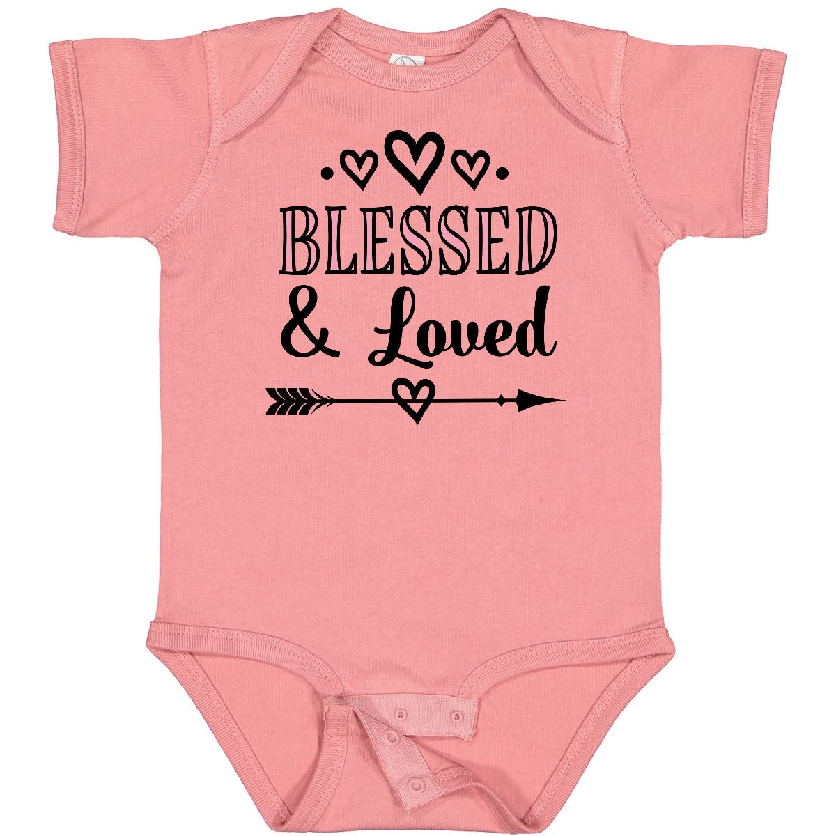 Blessed and Loved Baby Girl Bodysuit - Soft Cotton Infant Onesie for Newborns & Toddlers - Perfect for Family Photos, Baby Showers & Everyday Wear