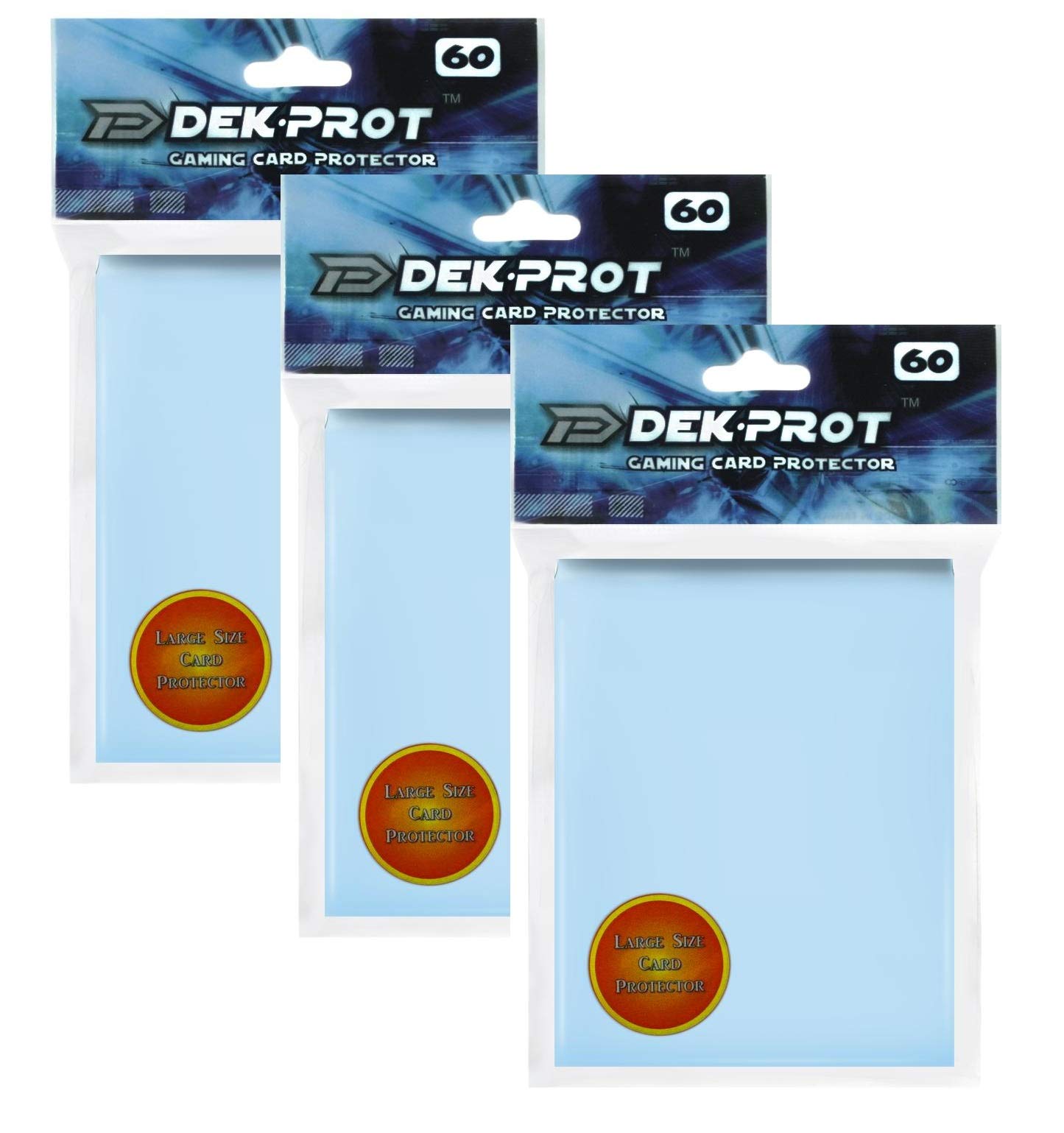 Premium Standard Size Gaming Card Protectors - 180 Pack - Crystal Clear Aqua Blue Sleeves for MTG, Pokemon & Yu-Gi-Oh! Cards - Perfect for Tournaments, Collecting & Card Storage