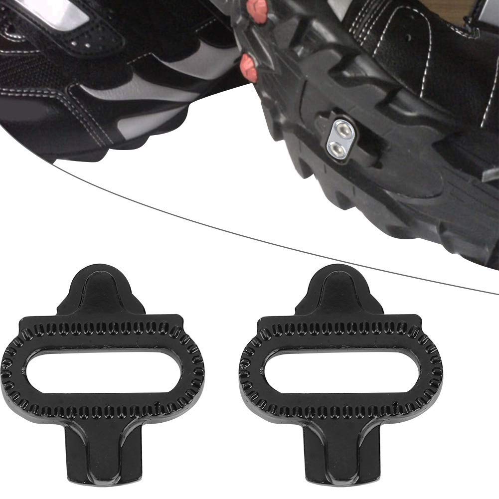 SPD Bike Cleat Set with Pedal Grip & Spacers - Compatible with SPD Pedals | Secure Cycling Shoe Attachment for Road & Mountain Biking