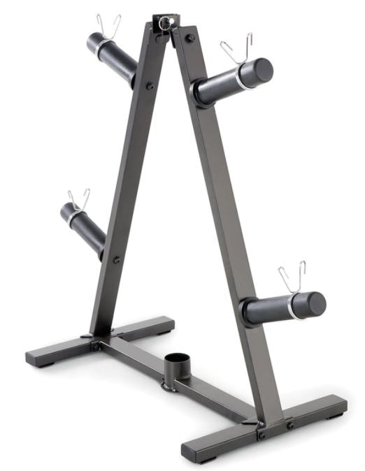 Marcy 4-Peg Weight Tree with Barbell Holder - Compatible with 1