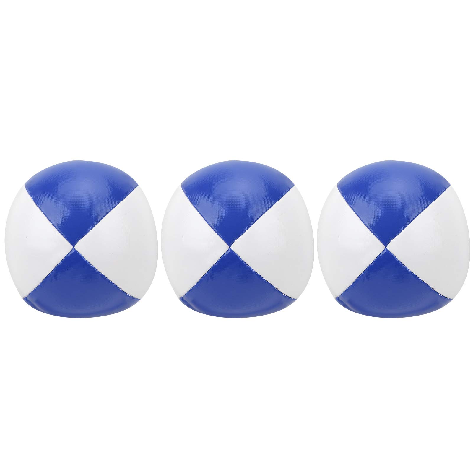 Soft Juggling Balls - Lightweight & Bouncy Indoor/Outdoor Juggling Toys for Beginners & Professionals (Blue & White) - Perfect for Office Stress Relief, Kids Playtime & Circus Practice