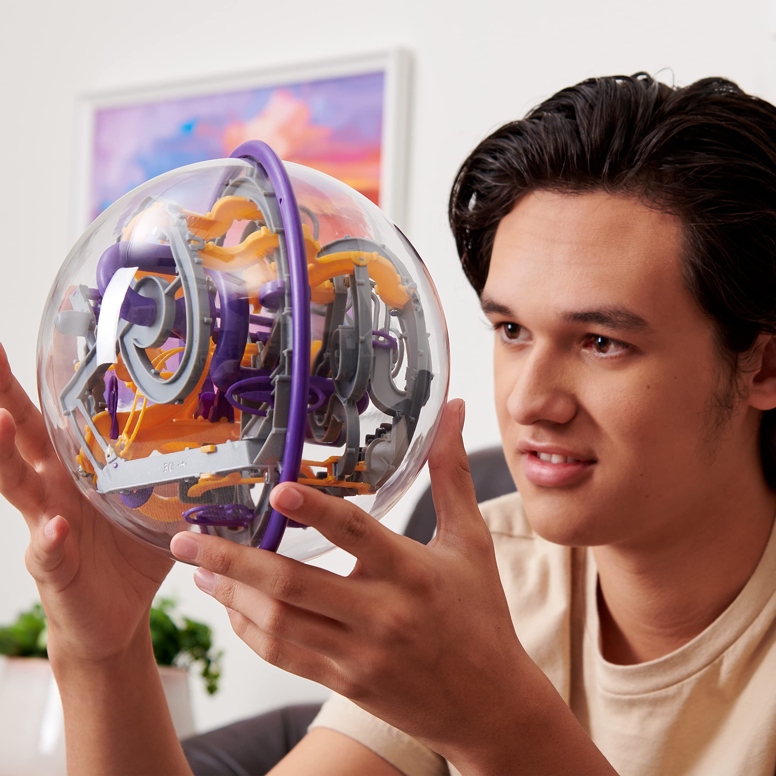 Spin Master Perplexus Epic 125 Obstacles Interactive Maze Game - Perfect for Family Fun, Brain Training, and STEM Learning