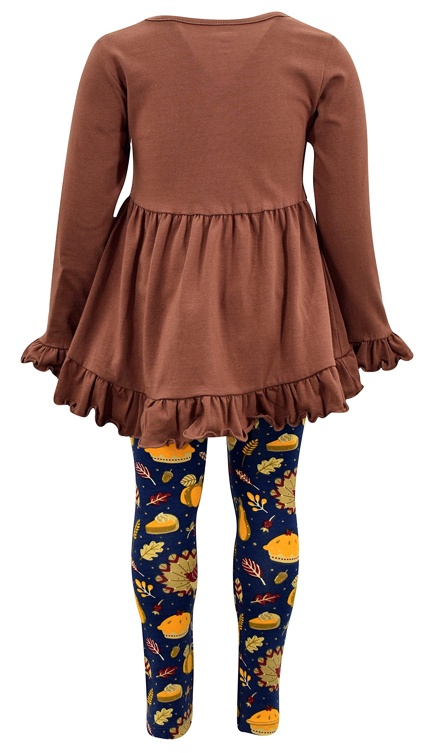 Adorable 2-Piece Baby Girl Outfit - Ruffled Long Sleeve Tunic & Leggings Set | Toddler Clothes for Playdates, Parties & Photo Shoots