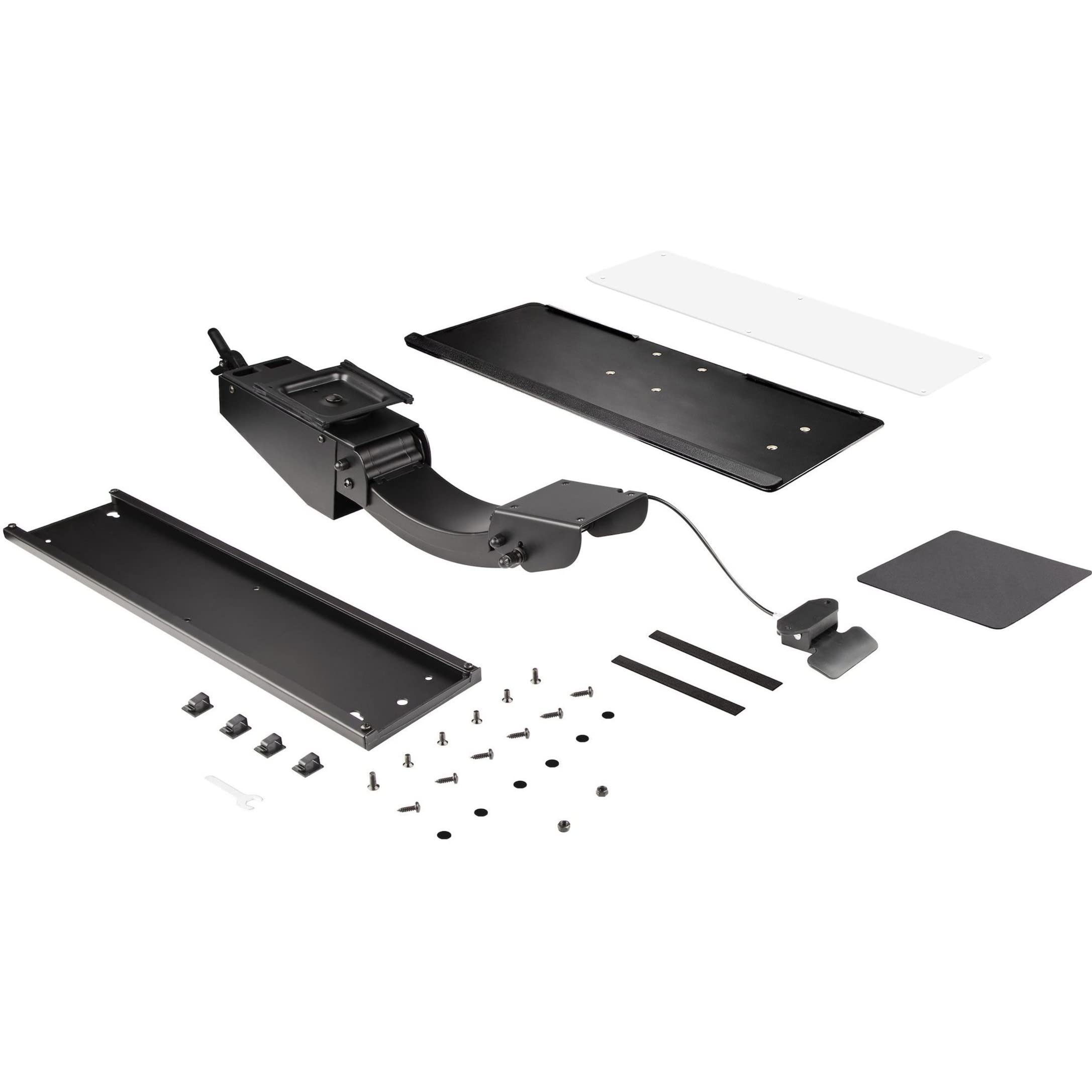StarTech.com Under Desk Keyboard Tray - Full Motion & Height Adjustable Ergonomic Keyboard and Mouse Platform (10