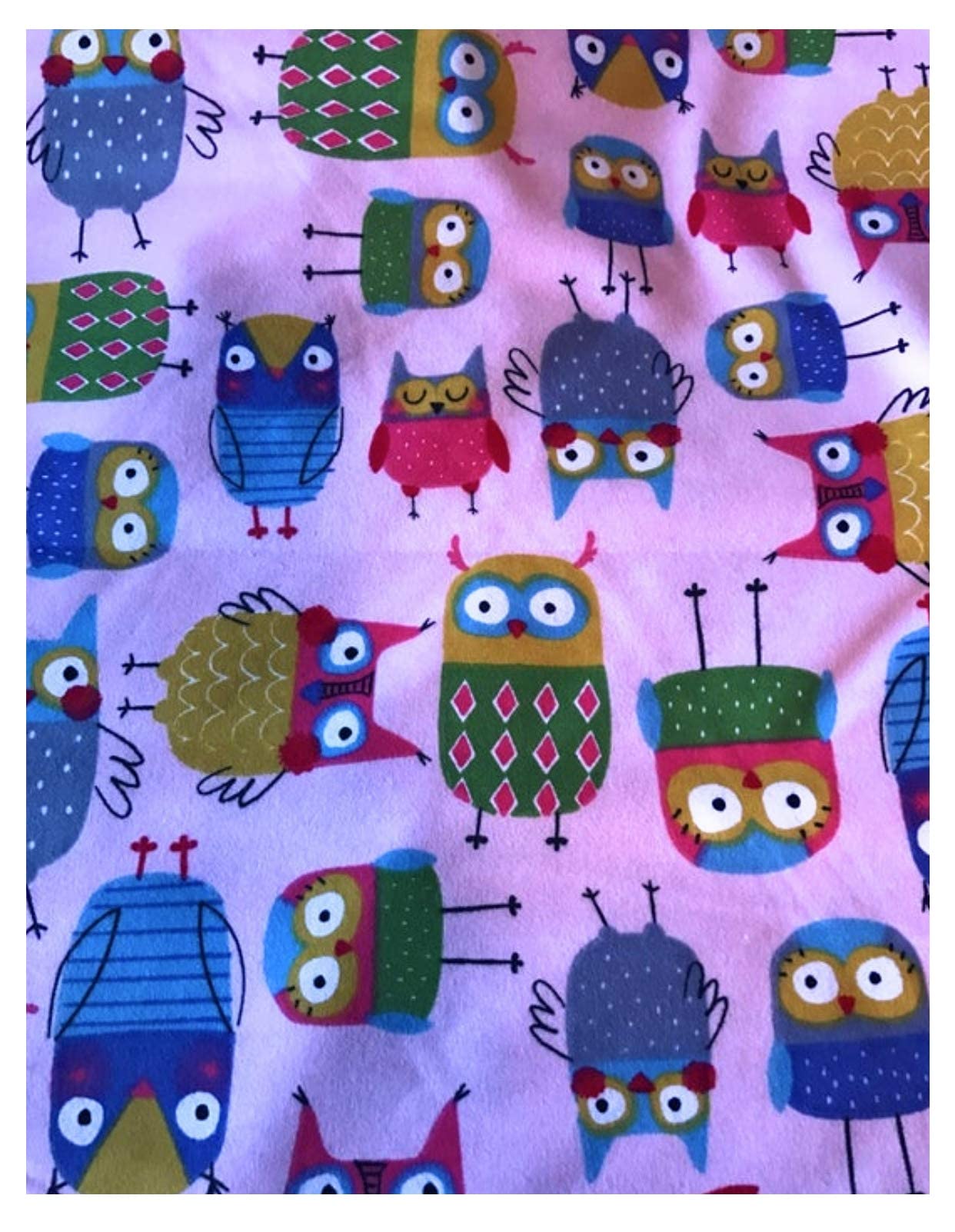 10 lbs Twin Size Weighted Blanket for Adults - Soft Flannel with Owl Design, Machine Washable - Perfect for Stress Relief, Anxiety & Better Sleep