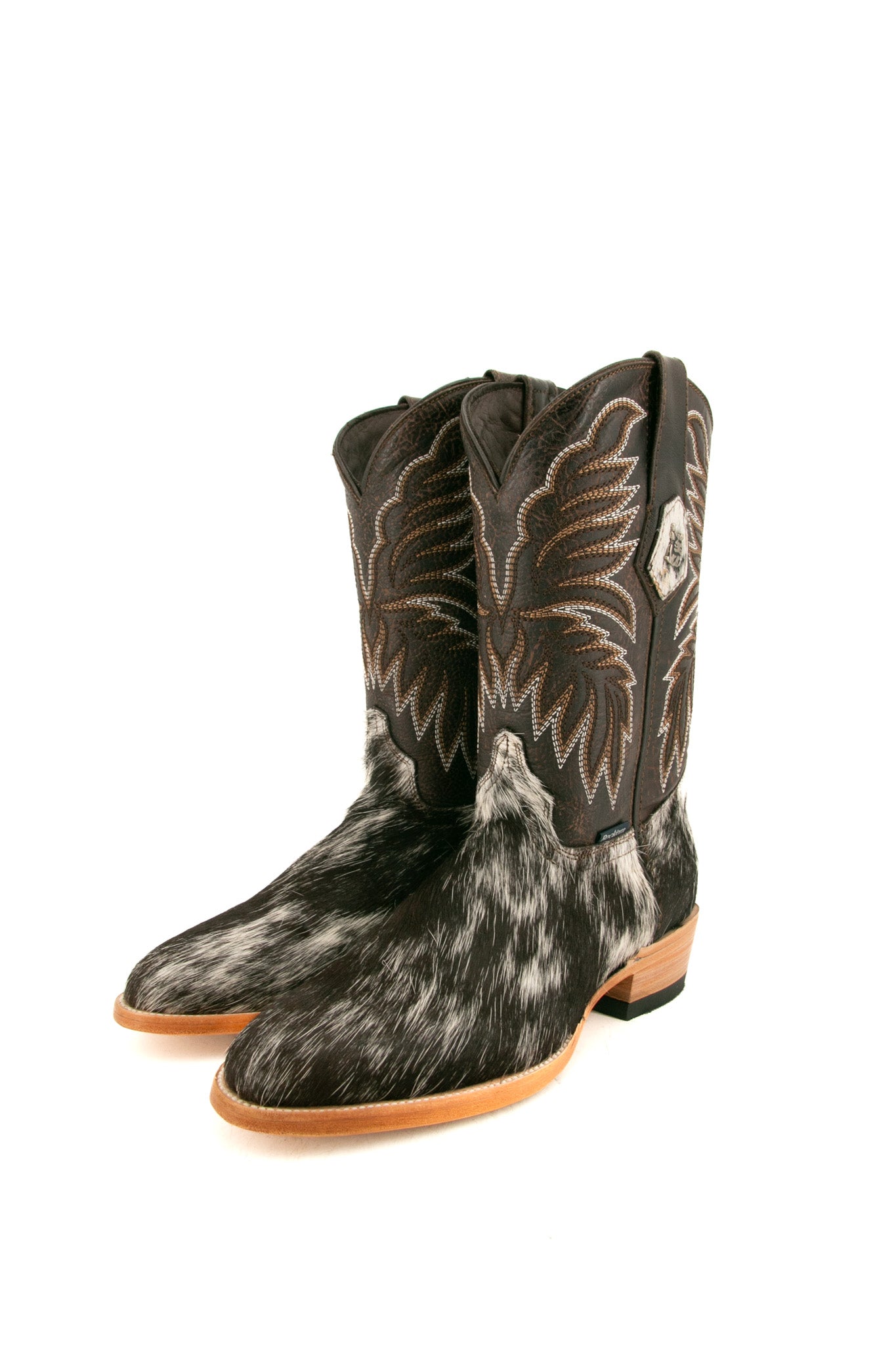 Men's Genuine Cowhide Round Toe Cowboy Boots - Size 7.5 (BM31 Box) - Perfect for Western Rides, Country Music Festivals & Casual Outfits
