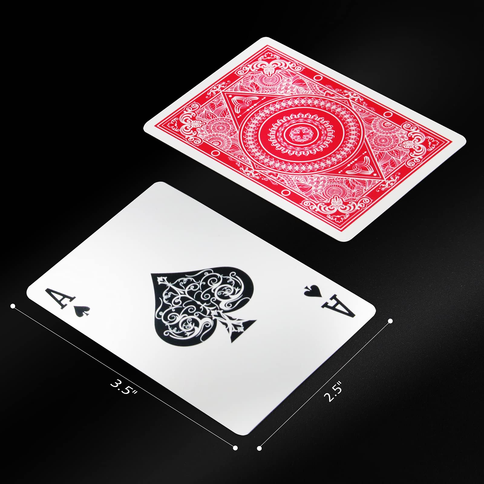 INTEGEAR 2 Decks Waterproof Plastic Playing Cards - Standard Index 2.5