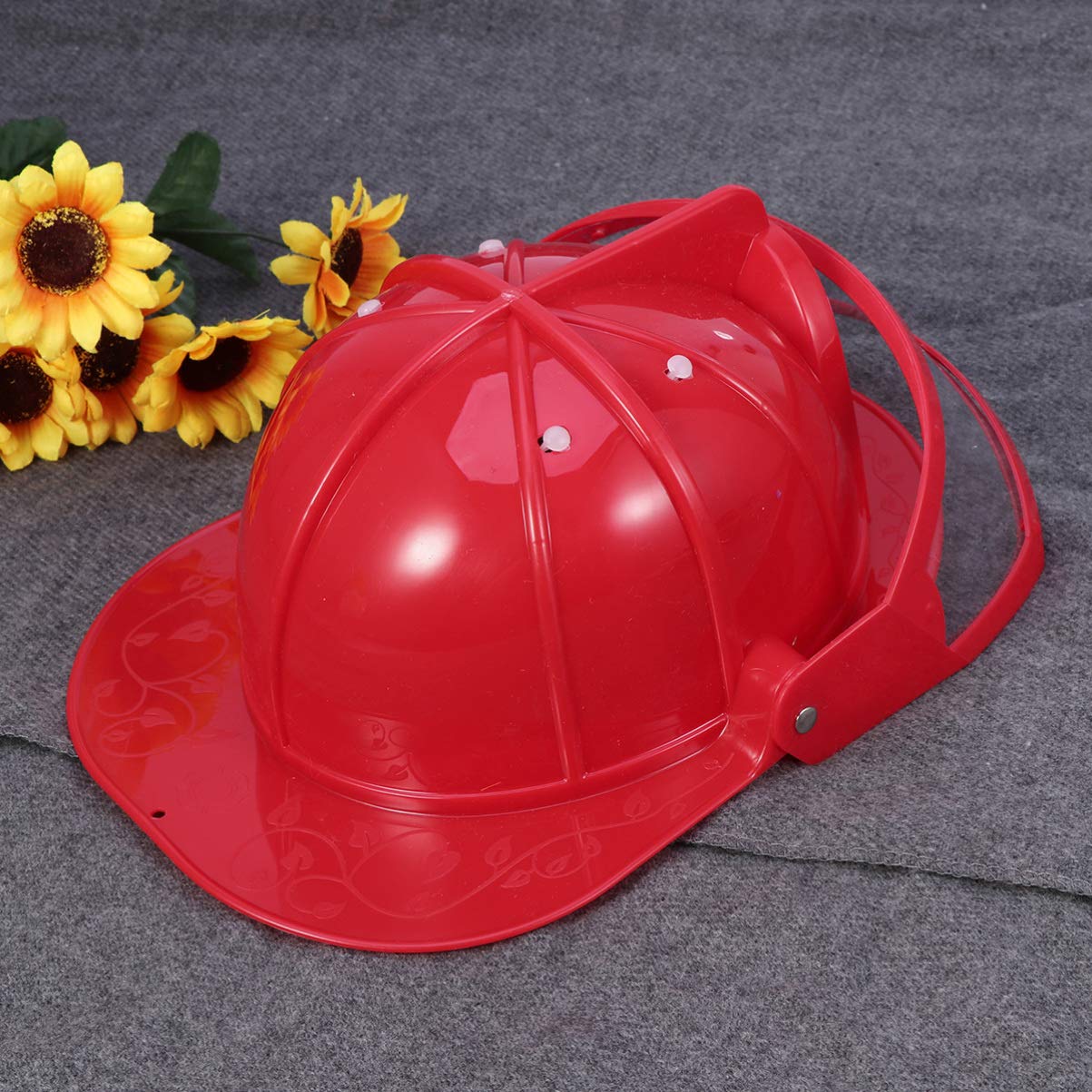 Bestoyard 2-Piece Kids Firefighter Safety Helmet Set - Educational Role Play Toy for Children with Realistic Fireman Hat & Accessories - Perfect for Pretend Play, Costume Parties & Fire Safety Education