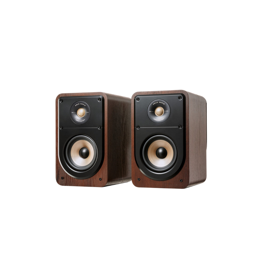 Polk Signature Elite ES15 Compact Bookshelf Speakers - High Fidelity Sound for Home Theater, Gaming & Music (Pair) - Perfect for Small Spaces & Desktop Setups