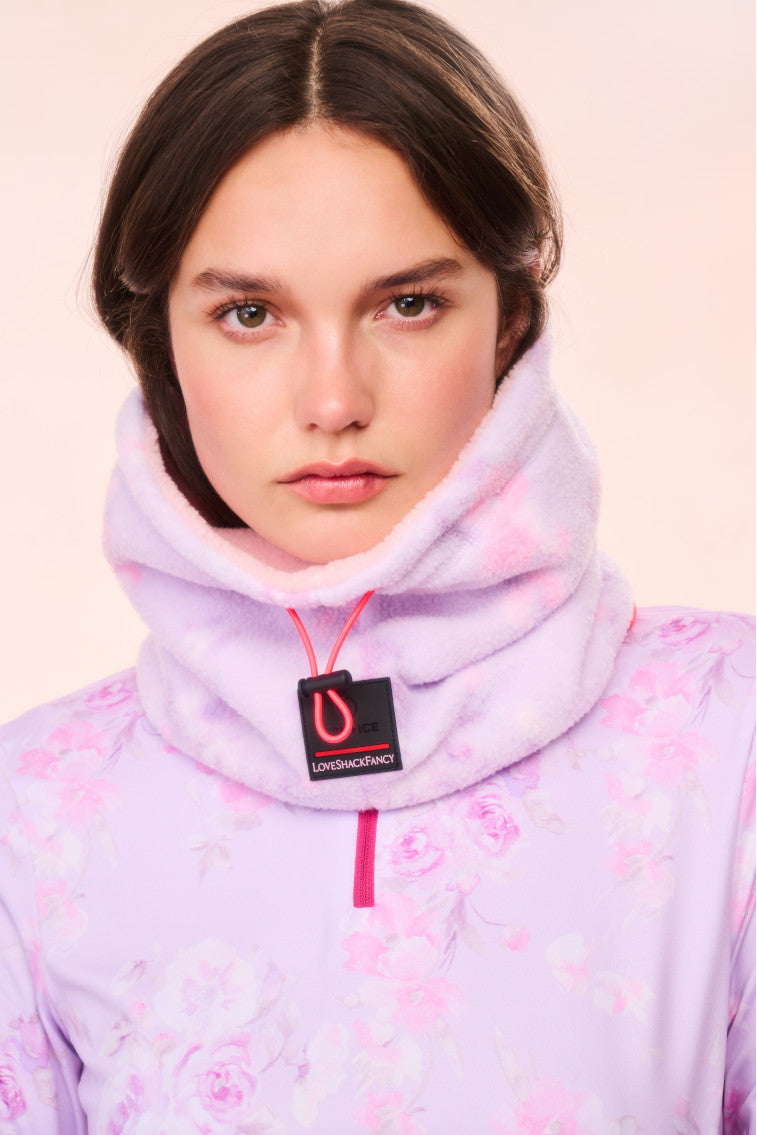 BOGNER FIRE+ICE x LoveShackFancy Arian Neck Gaiter - Winter Scarf for Women, Fashionable Fleece Neck Warmer for Skiing, Snowboarding & Outdoor Activities