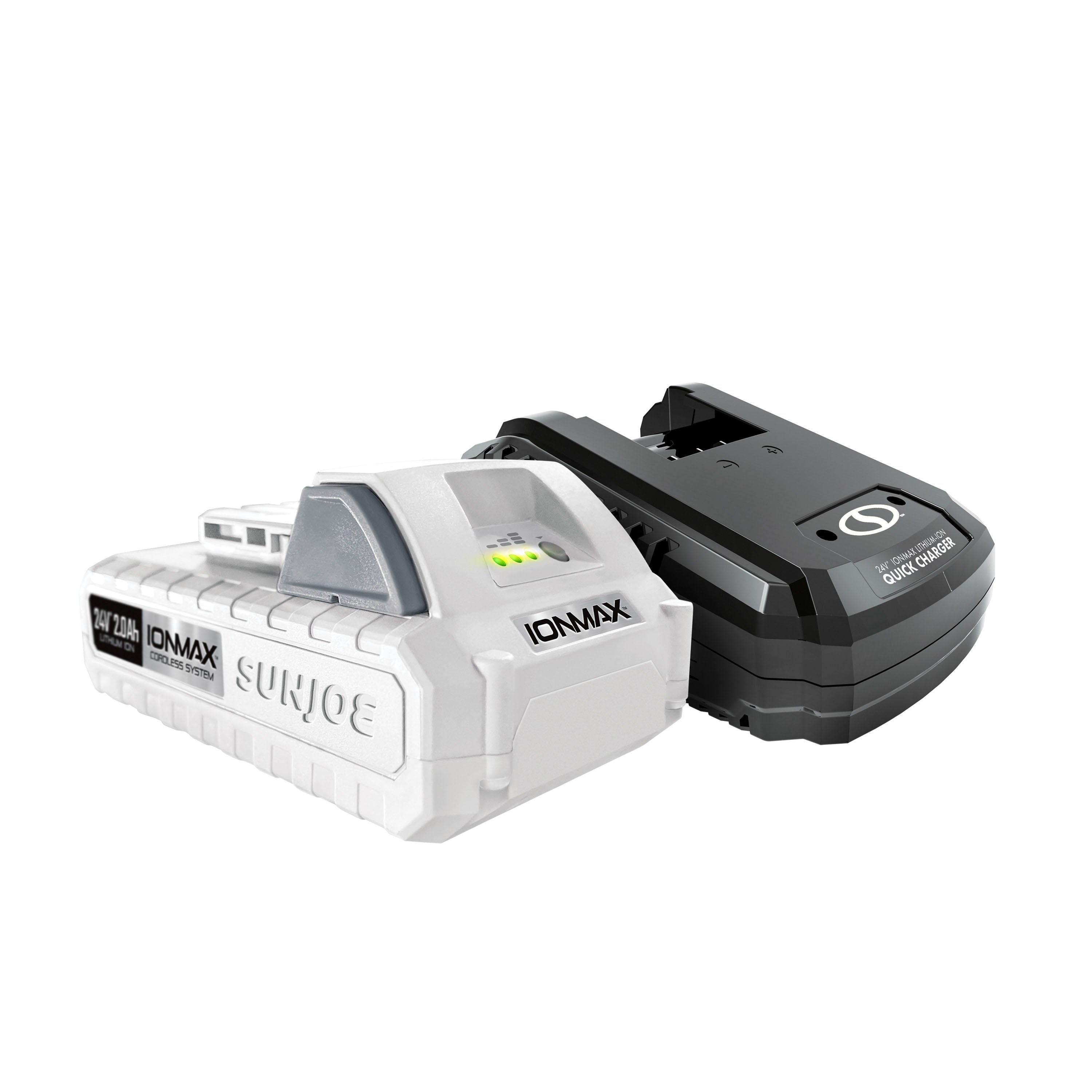 Snow Joe + Sun Joe 24V 2Ah IONMAX Cordless Starter Kit with 2.0Ah Battery & Fast Charger | SK1R Certified | Perfect for Lawn Mowers, Snow Blowers & Power Tools