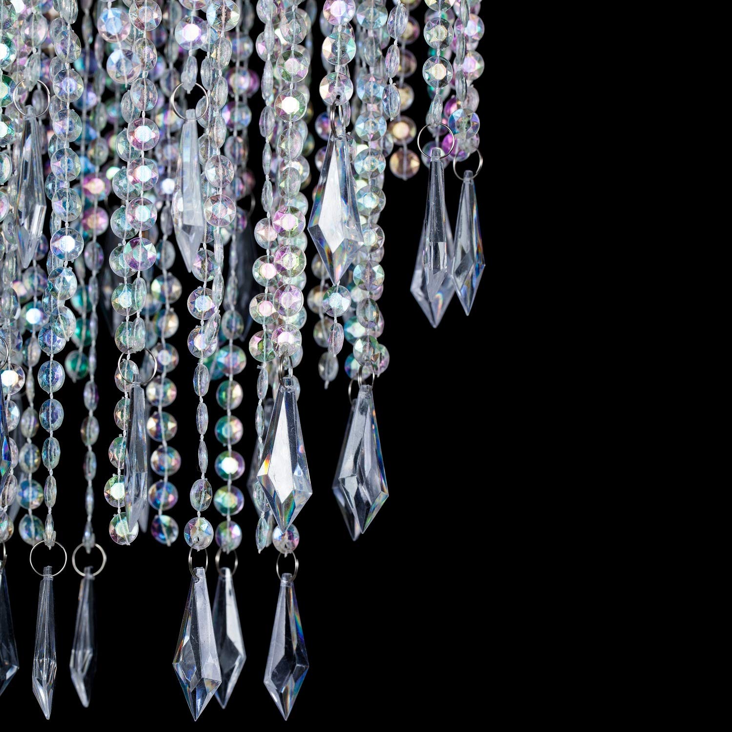 Sparkling Mini Chandelier with Acrylic Droplets - Wedding & Home Decor