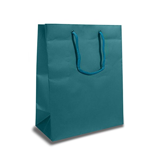 Matte Teal Euro Bags - 100 Pack | 13