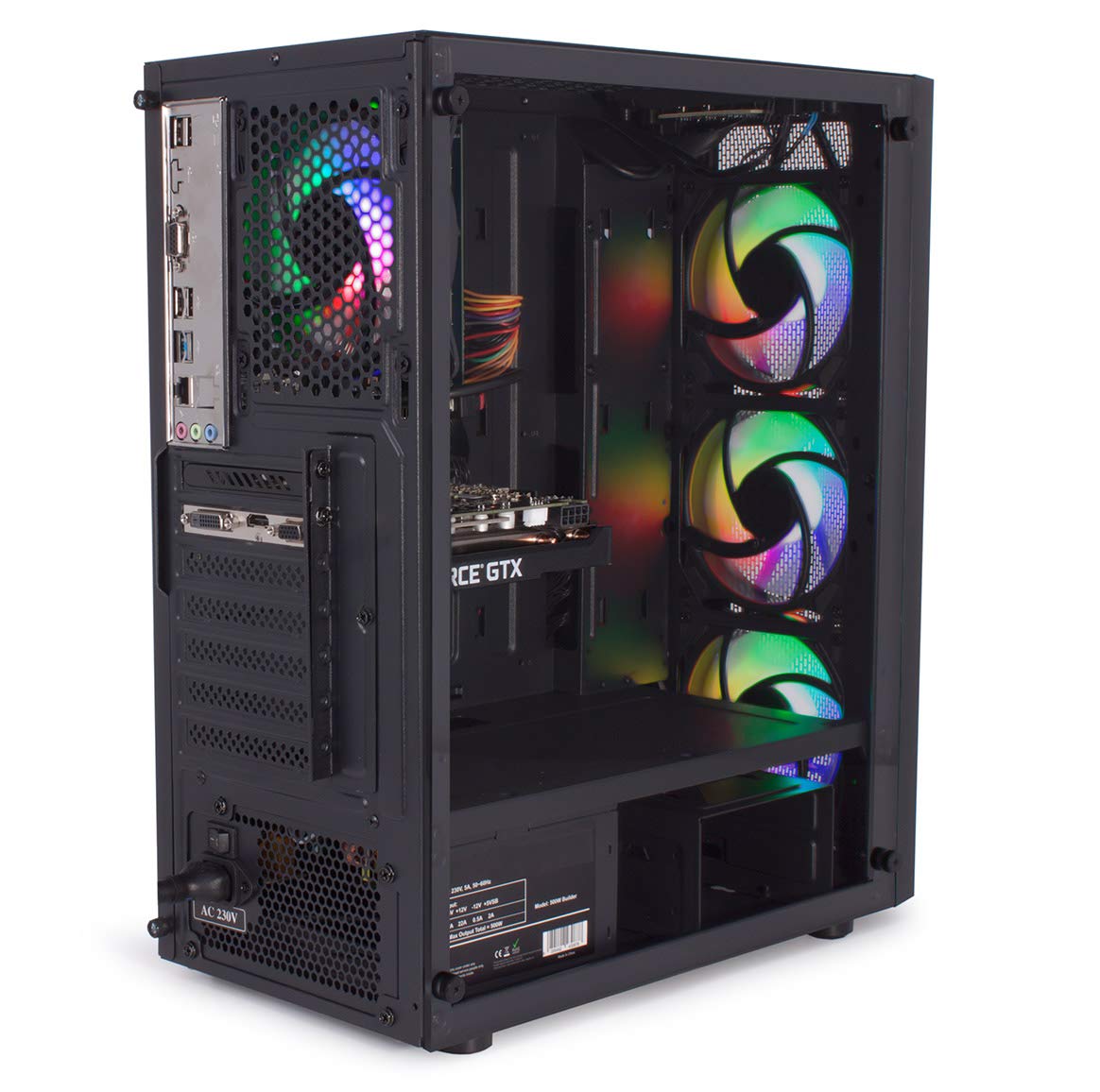 Veno Scorp Gaming PC Bundle - Intel Core i7 2600, 16GB RAM, 256GB SSD + 1TB HDD, GTX 1650 4GB, Windows 10, USB 3.0 - Perfect for Gaming, Streaming & Content Creation