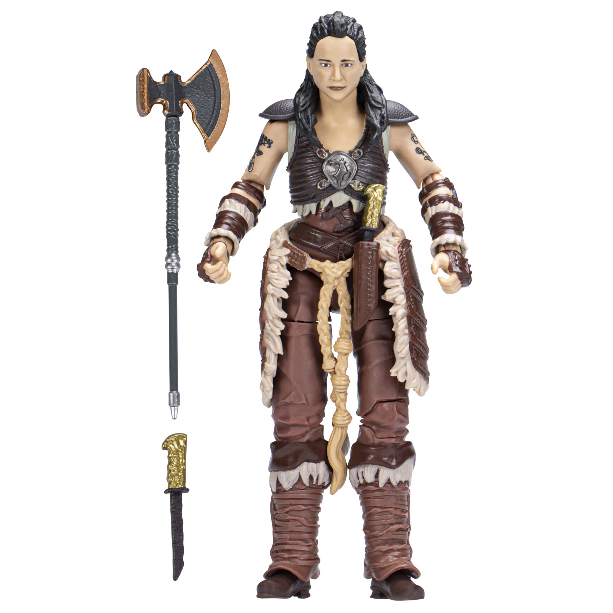 Dungeons and Dragons: Honor Among Thieves - Holga the Barbarian 6-Inch Action Figure Collectible | Golden Archive Series | Perfect for D&D Fans, Collectors & Tabletop RPG Game Displays