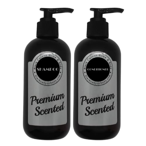 Black Canyon Blood Orange & Goji Scented Argan Oil Shampoo and Conditioner Set - 32 Oz Each - Sulfate Free & Paraben Free - Hydrating & Nourishing for Dry, Damaged Hair - Perfect for Daily Hair Care & Salon Quality Results