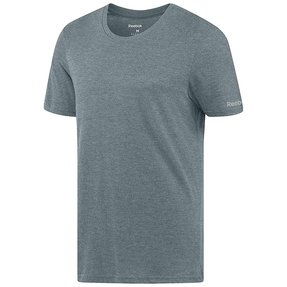 Reebok CrossFit Men's Tri-Blend Crewneck T-Shirt - Breathable Workout Shirt for Gym & Training - Comfortable Blue Athletic Tee for CrossFit, Weightlifting & Fitness