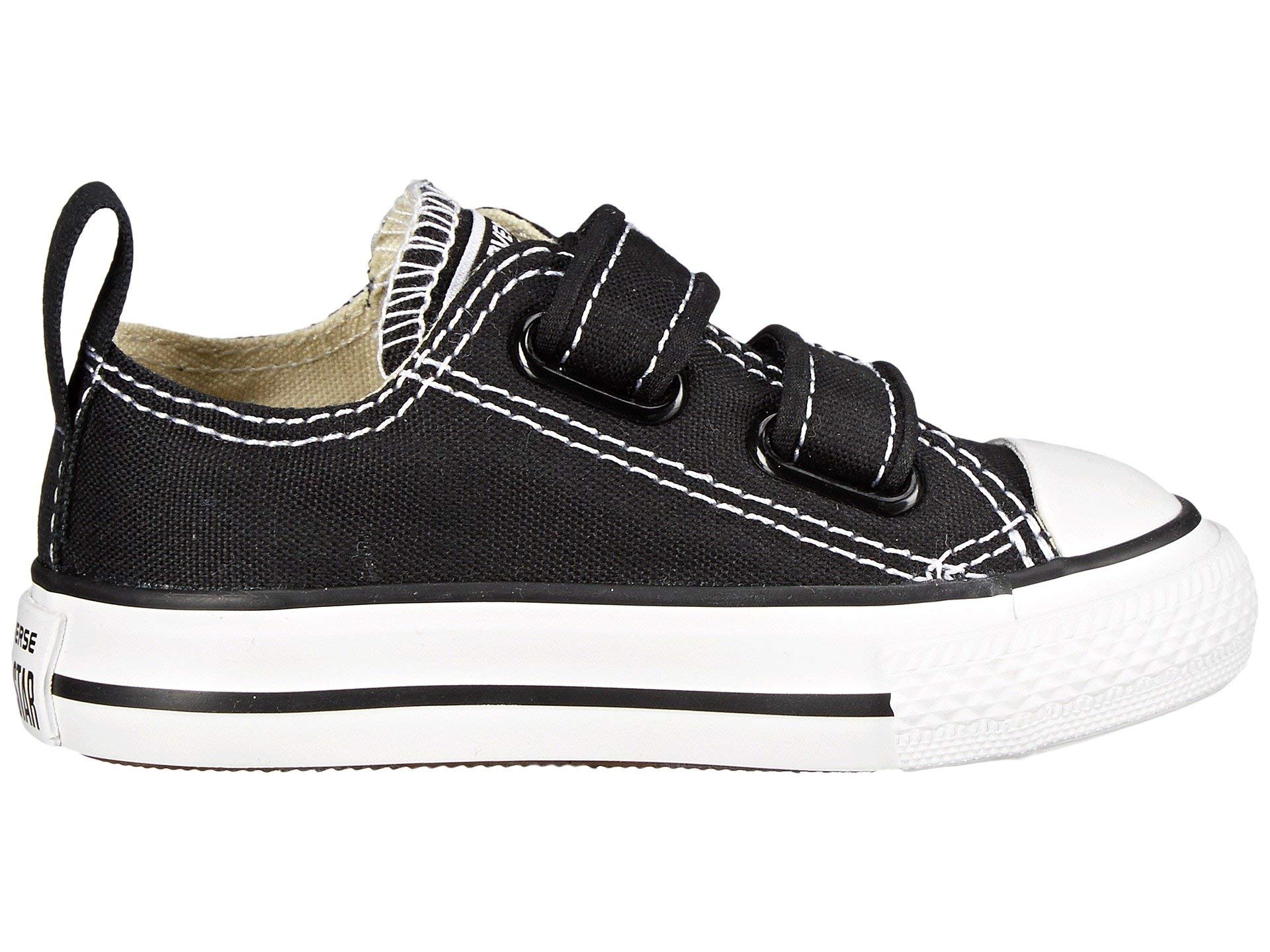 Converse Toddler Shoes Velcro Sneakers Black Size 7 - Comfortable & Stylish for Boys & Girls - Perfect for Playtime, School & Everyday Wear