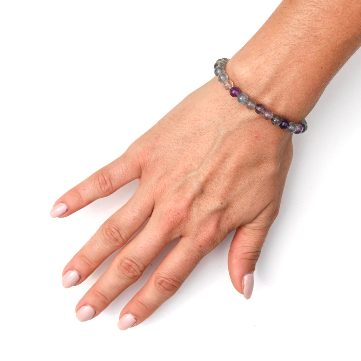 Rainbow Fluorite Healing Bracelet for Chakra Balancing & Positive Energy - Perfect for Meditation, Yoga & Spiritual Wellness