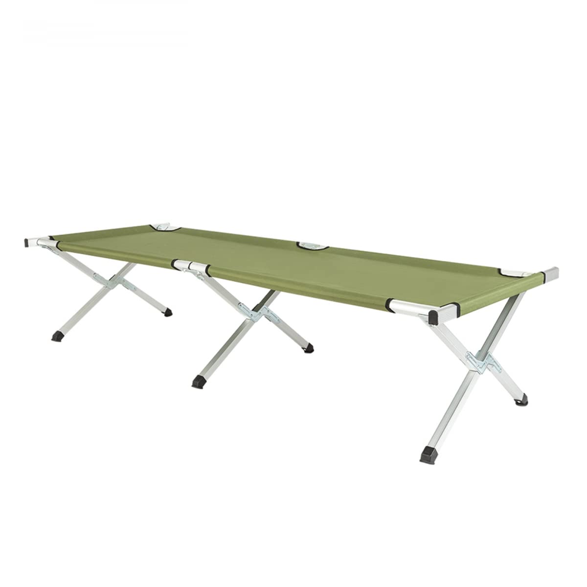 MengK RHB-03A Portable Folding Camping Cot with Carrying Bag - Army Green - Lightweight & Sturdy for Outdoor Camping, Hiking, Travel & Emergency Use