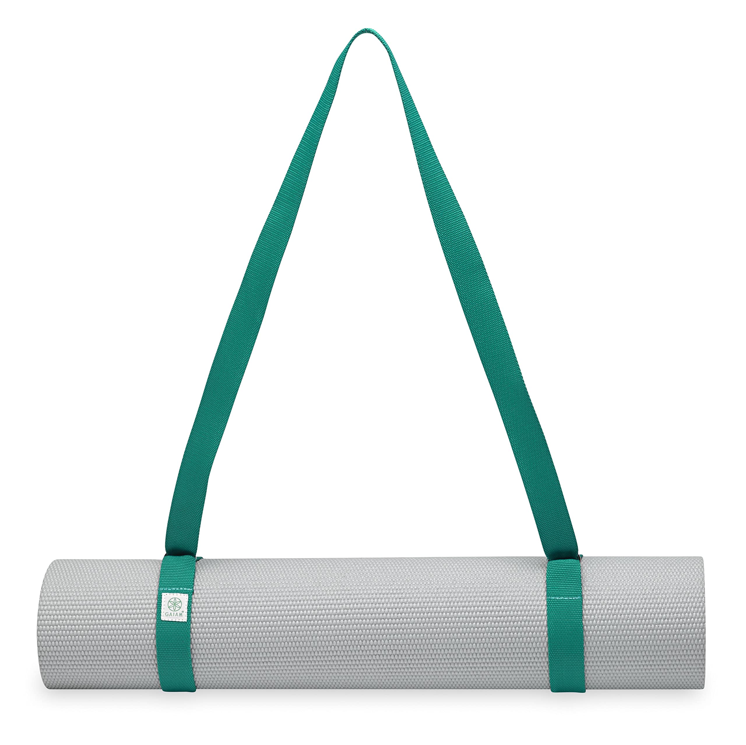 Gaiam Easy-Cinch Yoga Mat Sling - Premium Durable Carrying Strap with Metal D-Rings for Secure Fit | Perfect for Yoga, Pilates & Gym | Convenient Yoga Mat Accessory (No Mat Included)