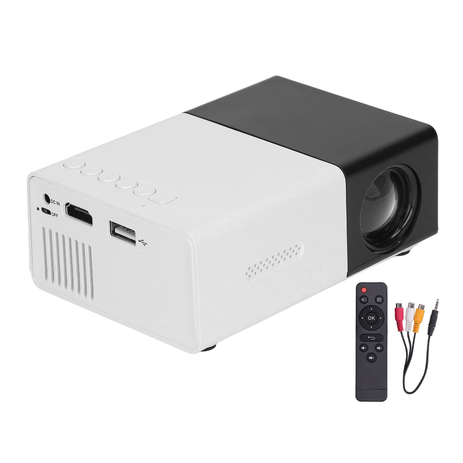 RajoNN Portable Mini Projector with Diffuse Reflection Display - Home Theater Projector for Movies & Gaming, Interactive Display for Presentations (UK Plug) - Perfect for Indoor & Outdoor Movie Nights, Classroom Teaching, and Office Meetings