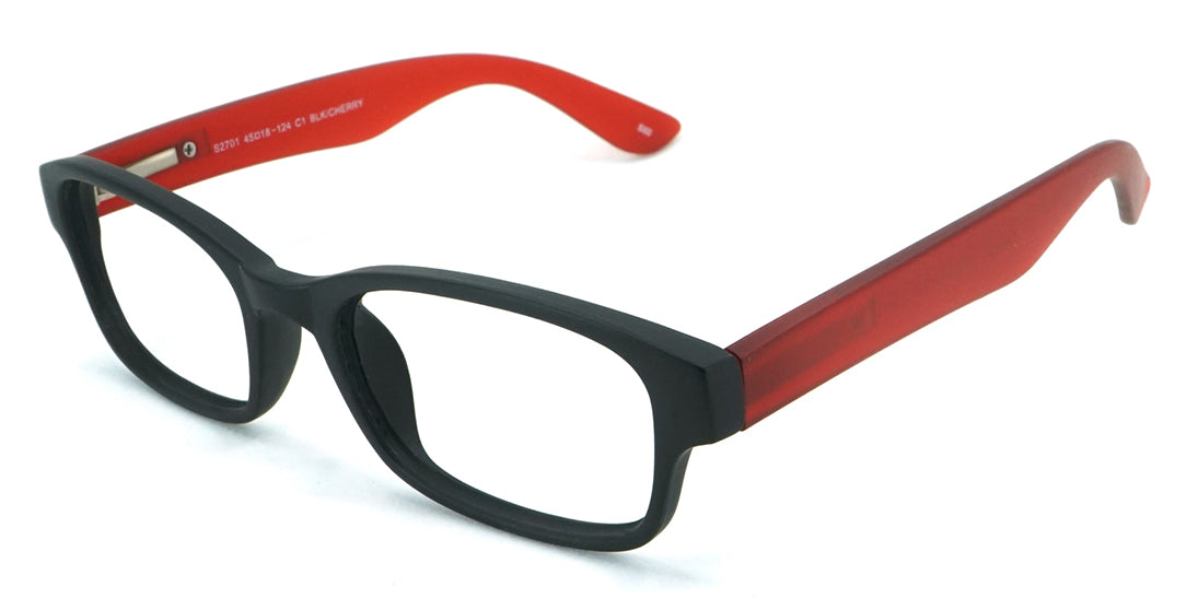 Kids Plastic Eyeglasses S2701 - Black Frame for Boys & Girls - Perfect for Dress-Up, Halloween Costumes & Role Play