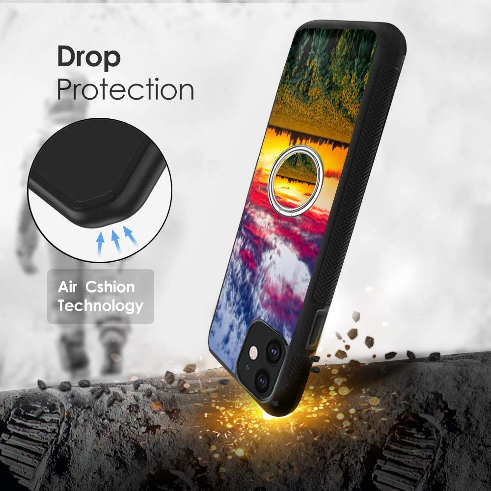 Shockproof iPhone 12 Case with Anti-Drop Protection - Durable Phone Cover for iPhone 12 in Sunflower Design | Perfect for Outdoor Activities, Travel & Daily Use