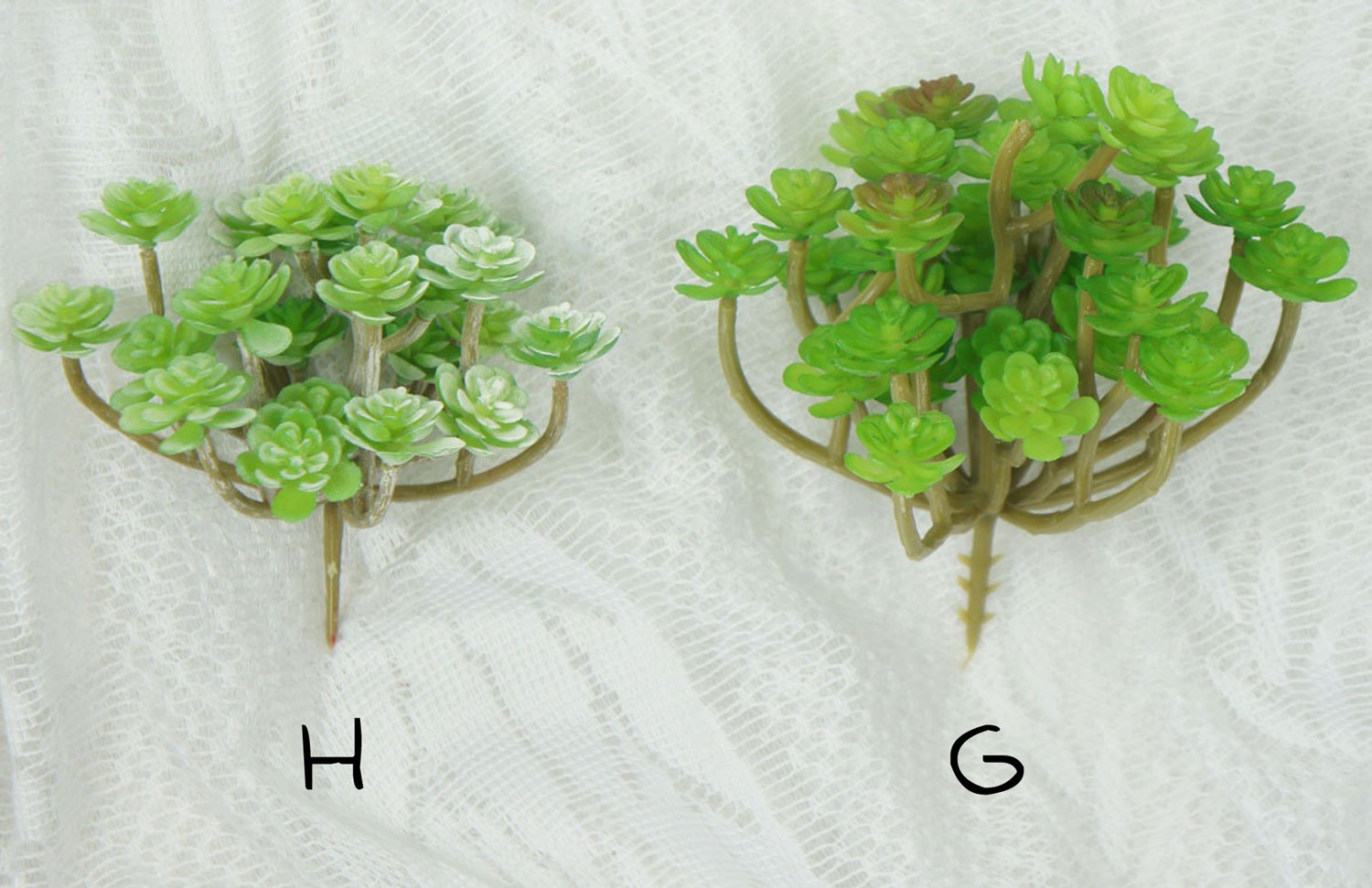Premium Green Artificial Succulent Plants for Home & Office Decor - Fake Succulents for Table Centerpieces, Wedding Decor, and Shelf Displays