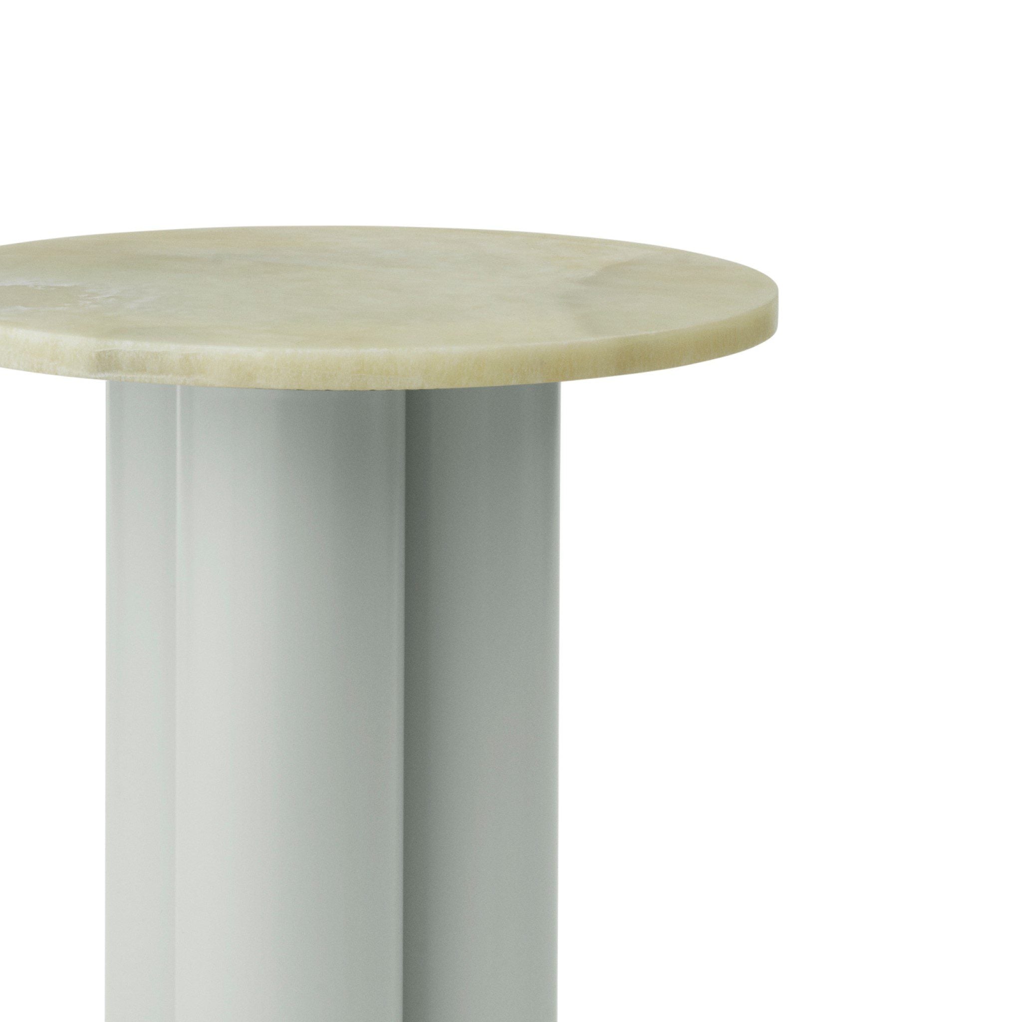 Normann Copenhagen Dit Side Table - Light Green/Emerald Onyx | Modern Scandinavian End Table for Living Room, Bedroom & Office | Pre-Order Now