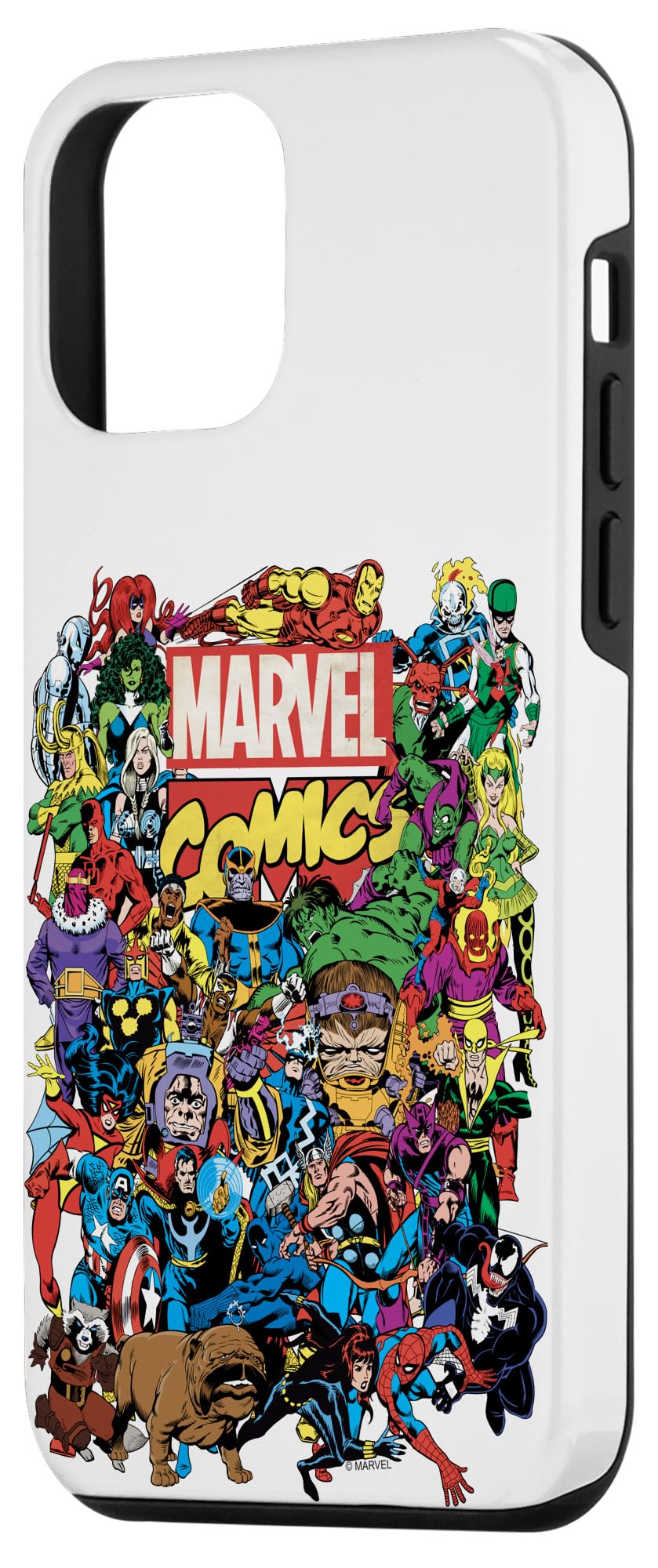 Marvel Comics Group Shot iPhone 12 Mini Case - Premium Protective Phone Cover for iPhone 12 Mini - Perfect for Marvel Fans, Comic Lovers & Superhero Enthusiasts - Great for Daily Use, Travel & Collectors Display