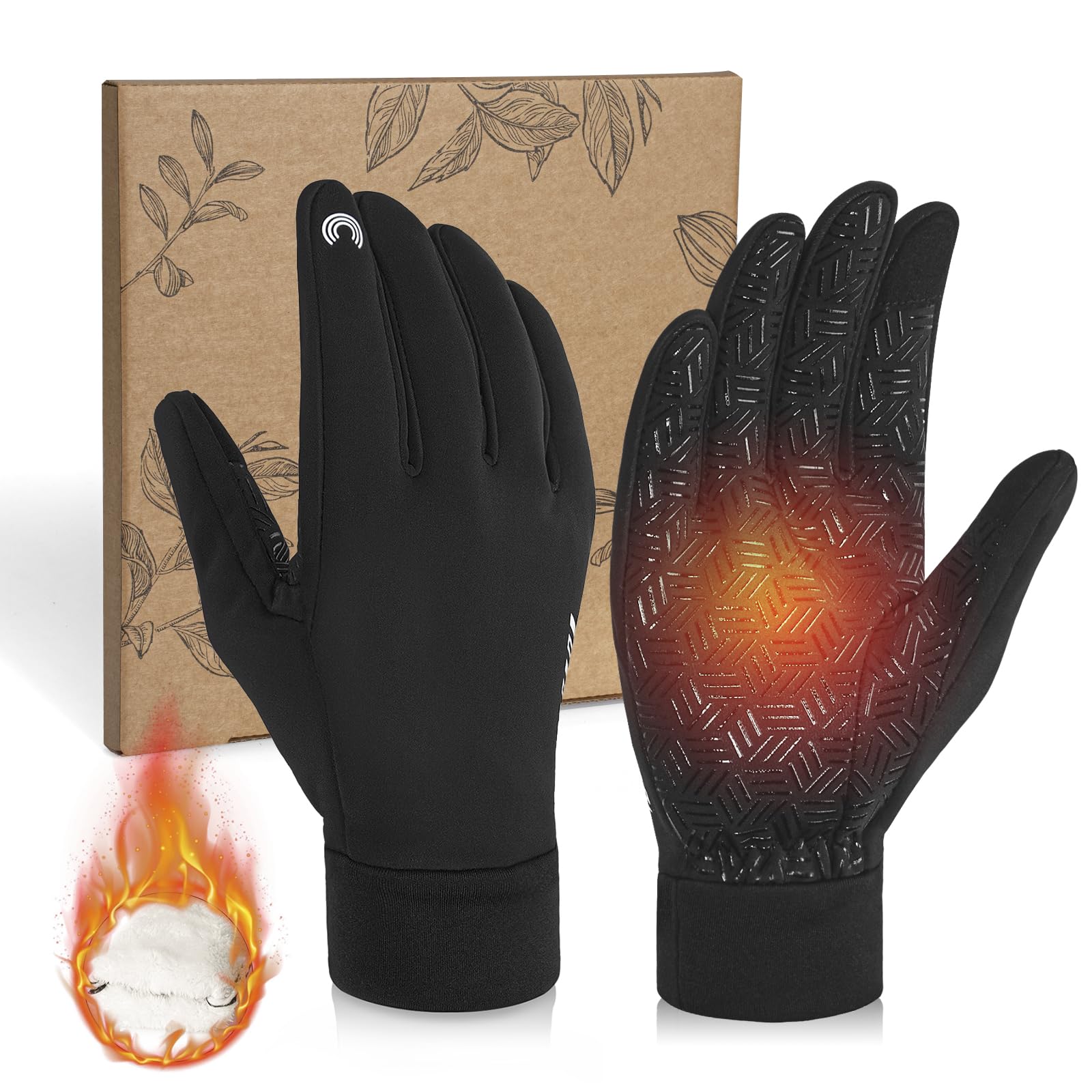 RIGWARL Waterproof Winter Gloves for Men & Women - Touchscreen Compatible, Cold Weather Gloves for Outdoor Activities, Skiing, Snowboarding & Daily Use