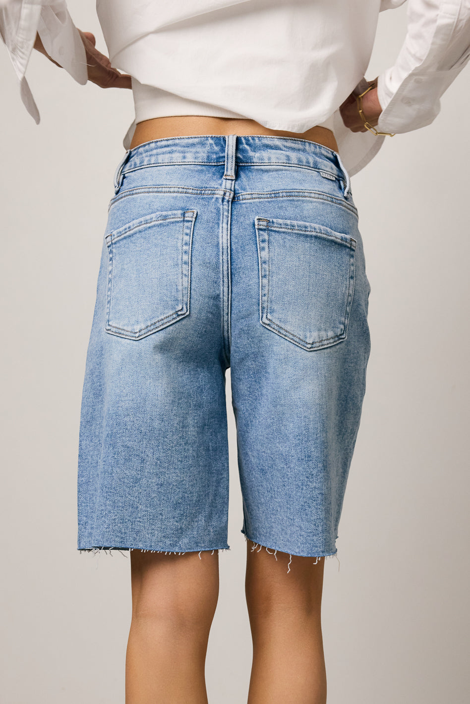 Alina Mid Rise Bermuda Shorts for Women - Comfortable Summer Casual Shorts | Perfect for Beach, Travel & Outdoor Activities | FINAL SALE