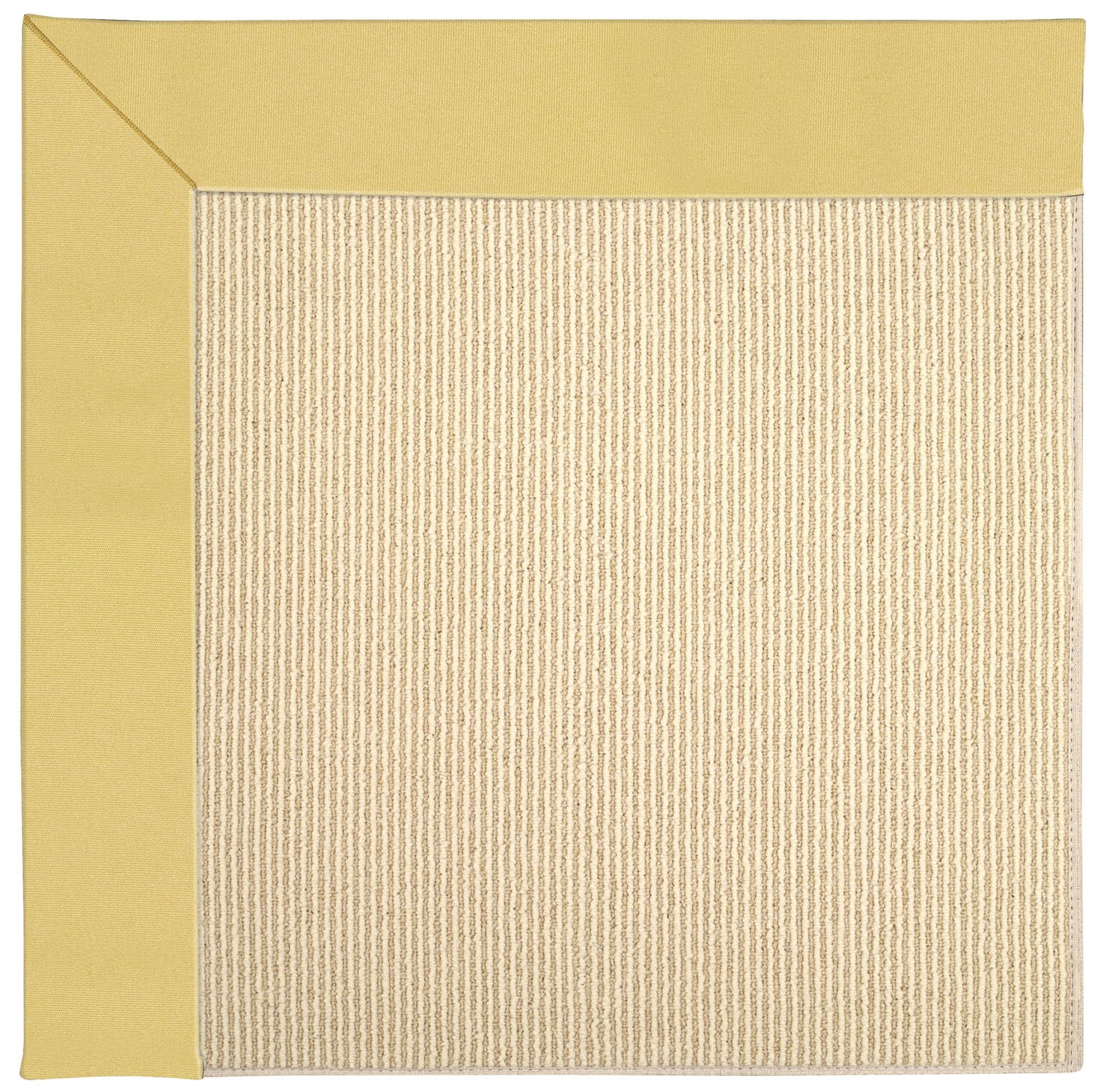 Capel Rugs Zoe-Beach Sisal Rectangle Machine Tufted Area Rug 24x36 Inches - Natural Lemon Yellow - Coastal Decor for Living Room, Bedroom & Beach House