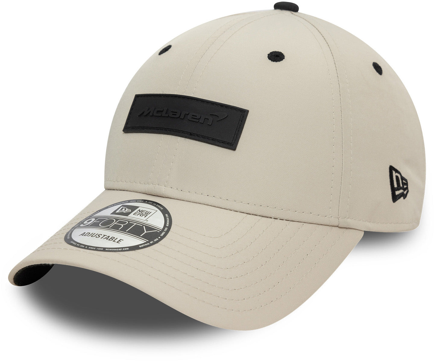 McLaren Automotive New Era 9Forty Adjustable Snapback Cap with Rubber Patch Logo - Perfect for Racing Fans, Car Enthusiasts & Streetwear Fashion