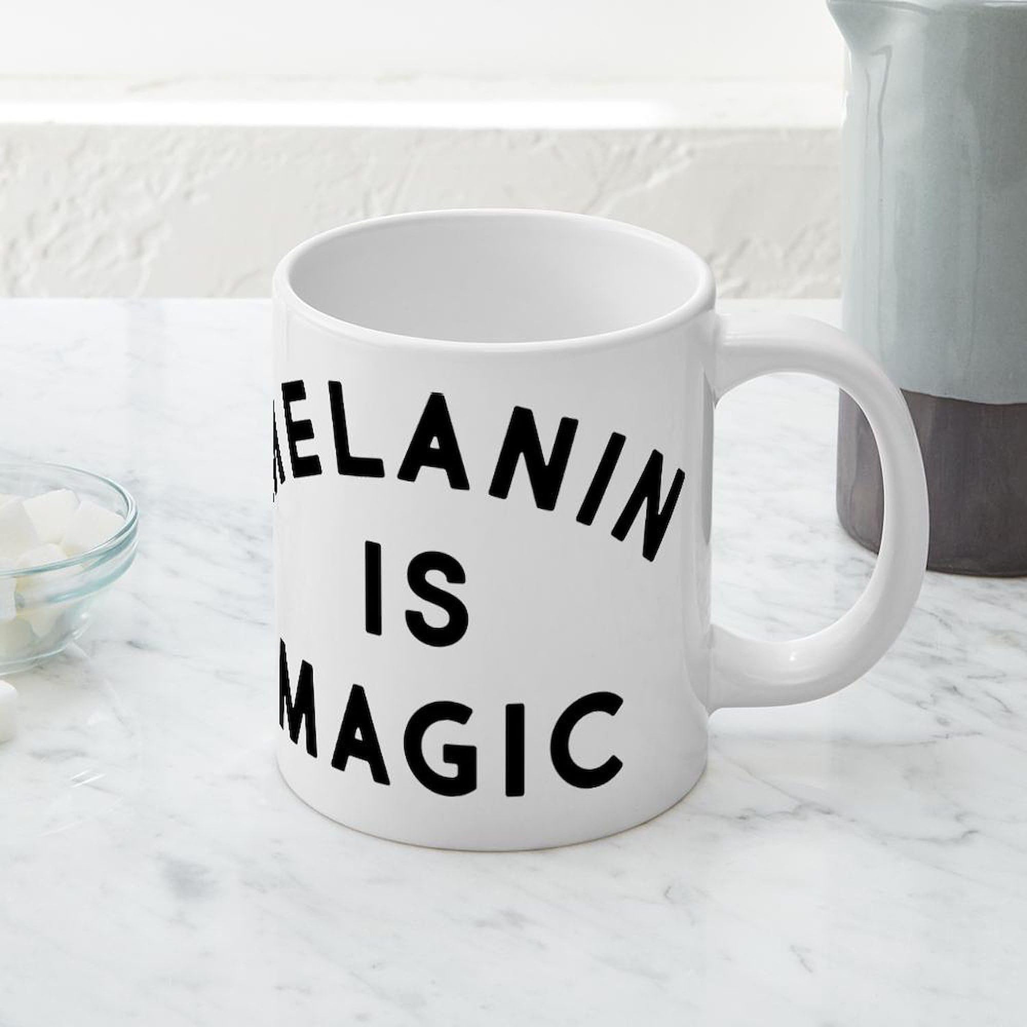 Melanin Is Magic 20 oz Ceramic Coffee Mega Mug - Large Insulated Tea & Coffee Cup for Home, Office, Gifts - Perfect for Morning Brews, Office Use & Unique African American Pride Gifts