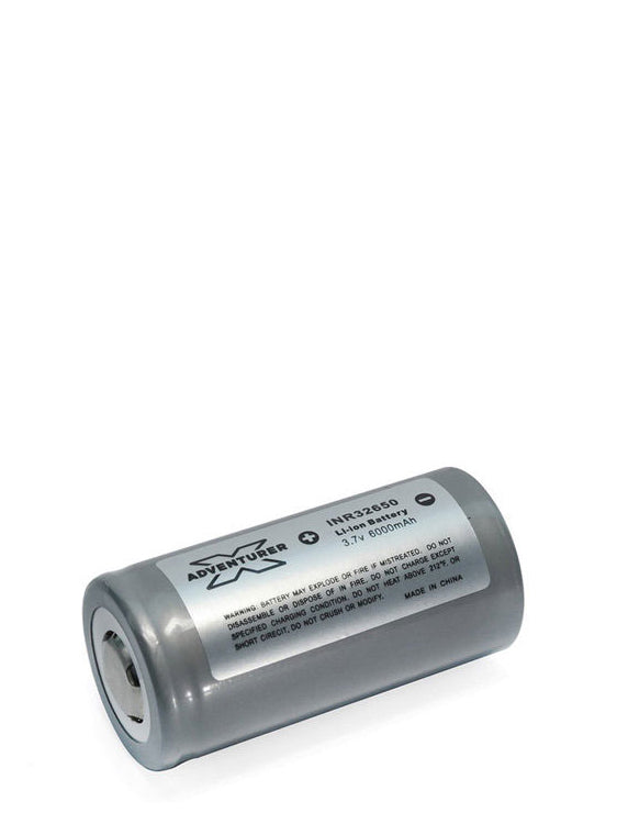 X Adventurer BAT32650 Rechargeable Lithium-Ion Battery - Perfect for Outdoor Camping, Hiking & Emergency Power Backup