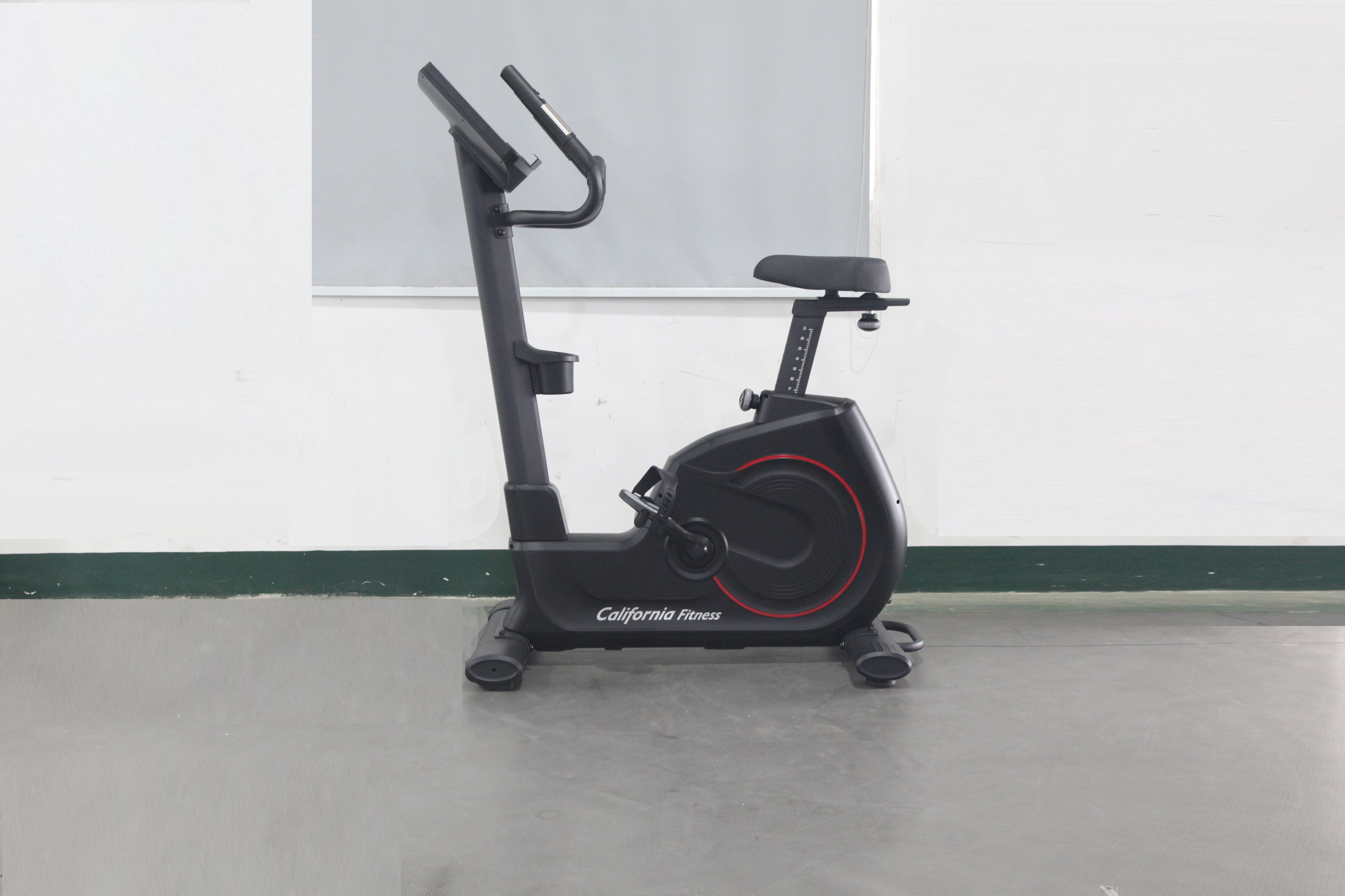 California Fitness U8 Upright Exercise Bike for Home Gym - Quiet Magnetic Resistance, LCD Display, Adjustable Seat - Perfect for Cardio Workouts & Indoor Cycling Training