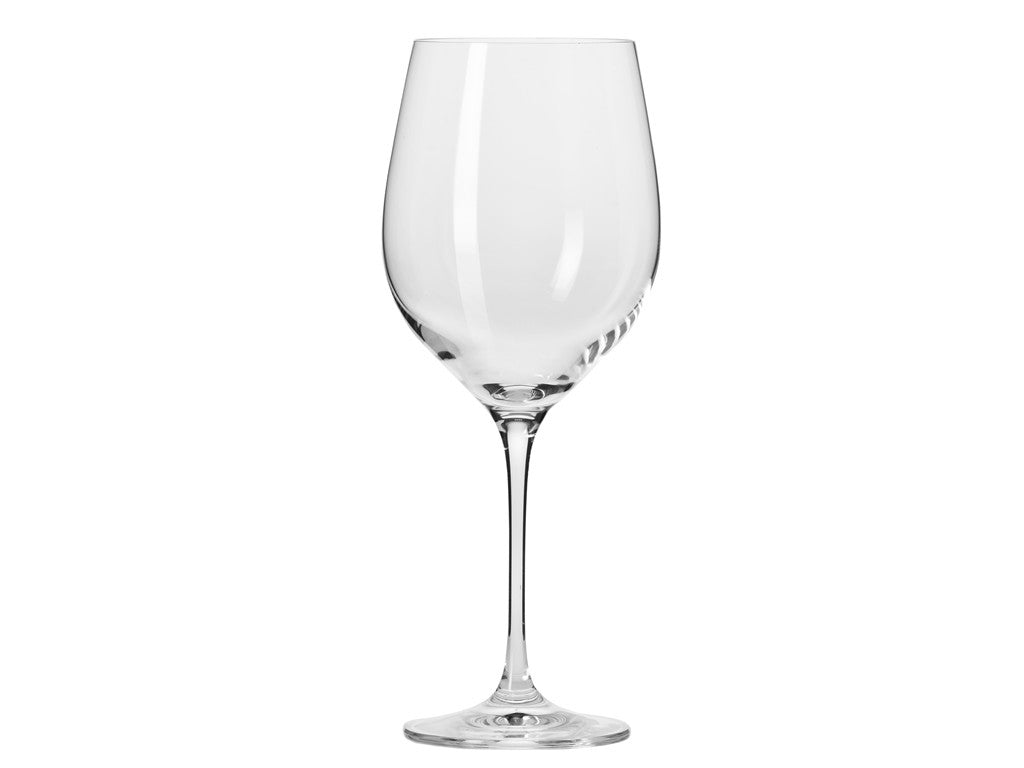 Premium Krosno Harmony Wine Glasses Set - 6 Piece 530ml Crystal Clear Gift Boxed for Red & White Wine - Perfect for Dinner Parties, Weddings & Housewarming Gifts